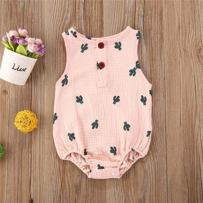 Infant Baby One-Piece Romper Sweat-Absorbent And Breathable Triangle Romper