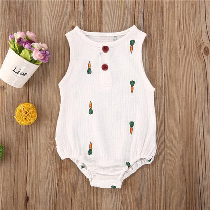 Infant Baby One-Piece Romper Sweat-Absorbent And Breathable Triangle Romper