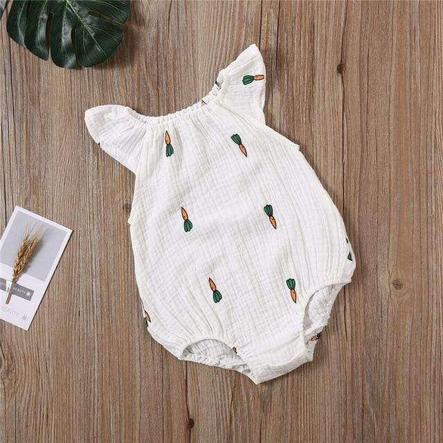 Infant Baby One-Piece Romper Sweat-Absorbent And Breathable Triangle Romper