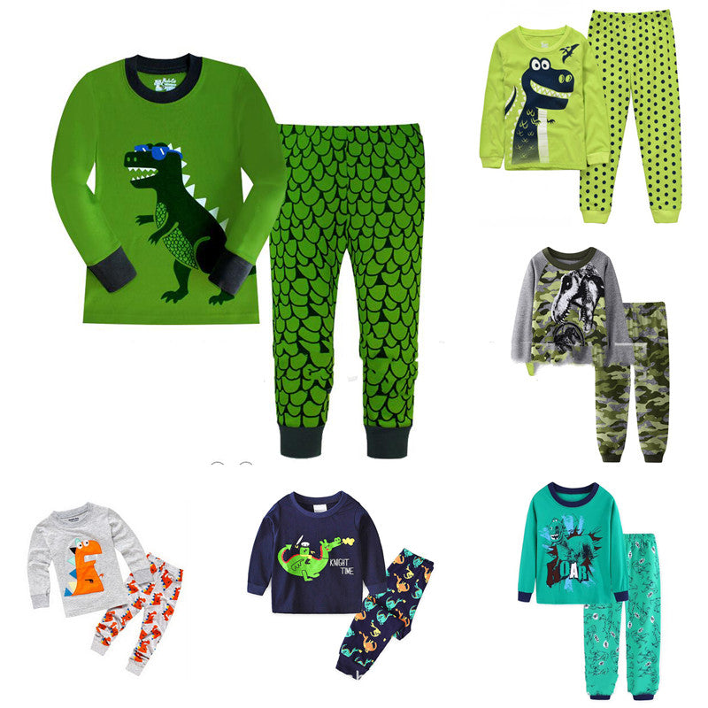 New Children's Loungewear Set Dinosaur Pattern Children Clothes