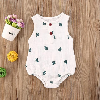 Infant Baby One-Piece Romper Sweat-Absorbent And Breathable Triangle Romper