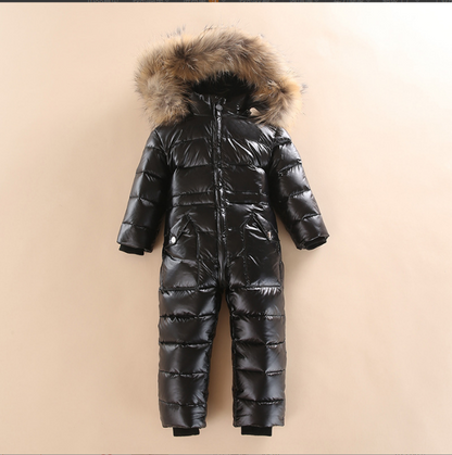 Children's Thick And Warm One-piece Down Jacket