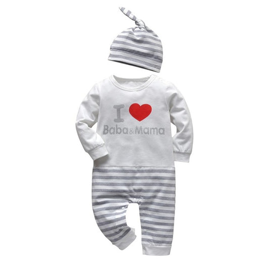 Infant Baby Boys Romper I Love