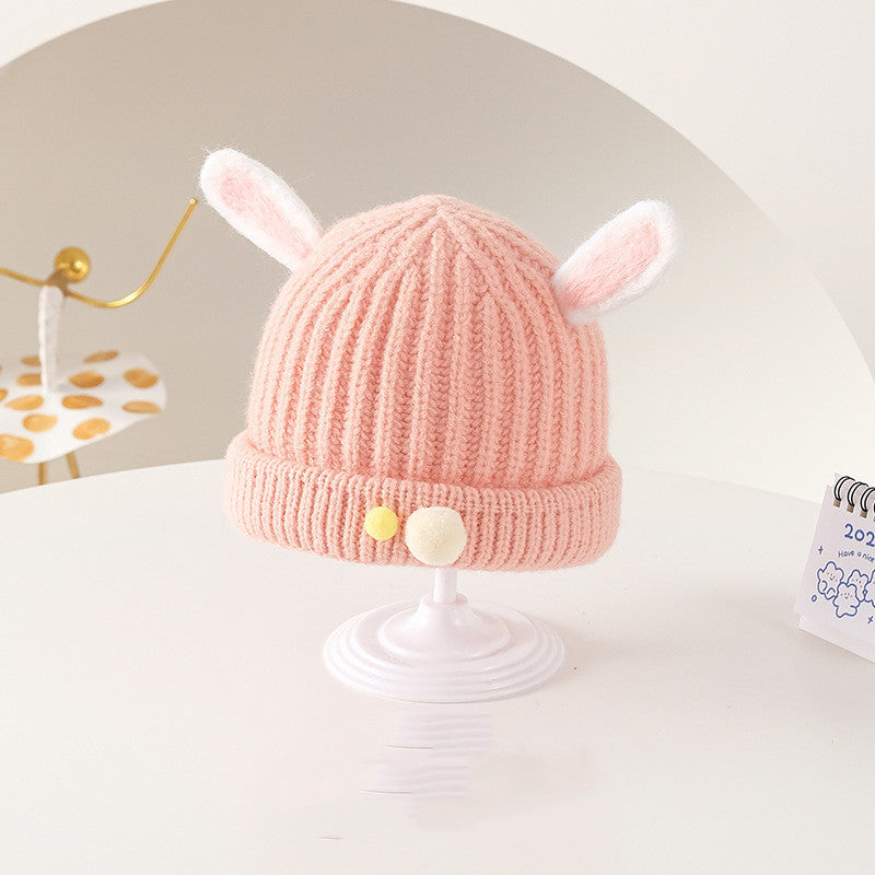 Cute Baby Melon Skin Super Cute Warm Woolen Knitted Hat