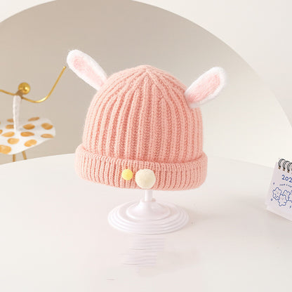 Cute Baby Melon Skin Super Cute Warm Woolen Knitted Hat