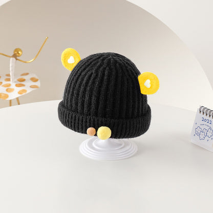 Cute Baby Melon Skin Super Cute Warm Woolen Knitted Hat