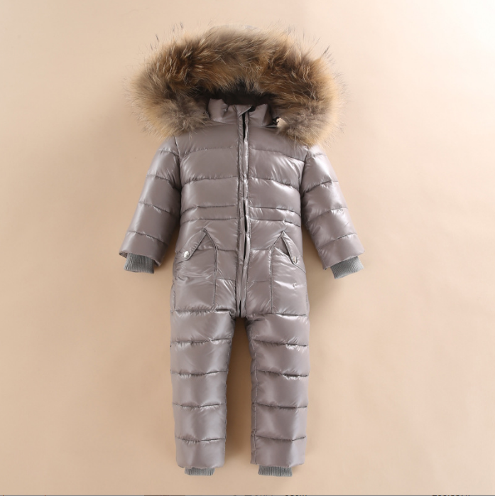 Children's Thick And Warm One-piece Down Jacket