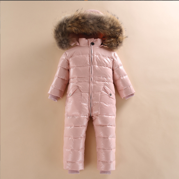 Children's Thick And Warm One-piece Down Jacket