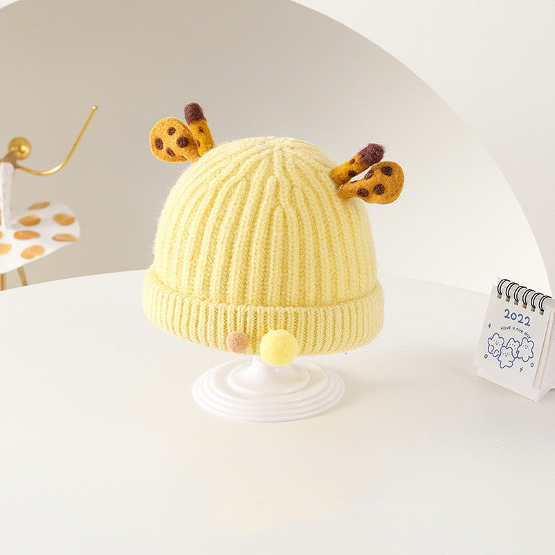 Cute Baby Melon Skin Super Cute Warm Woolen Knitted Hat